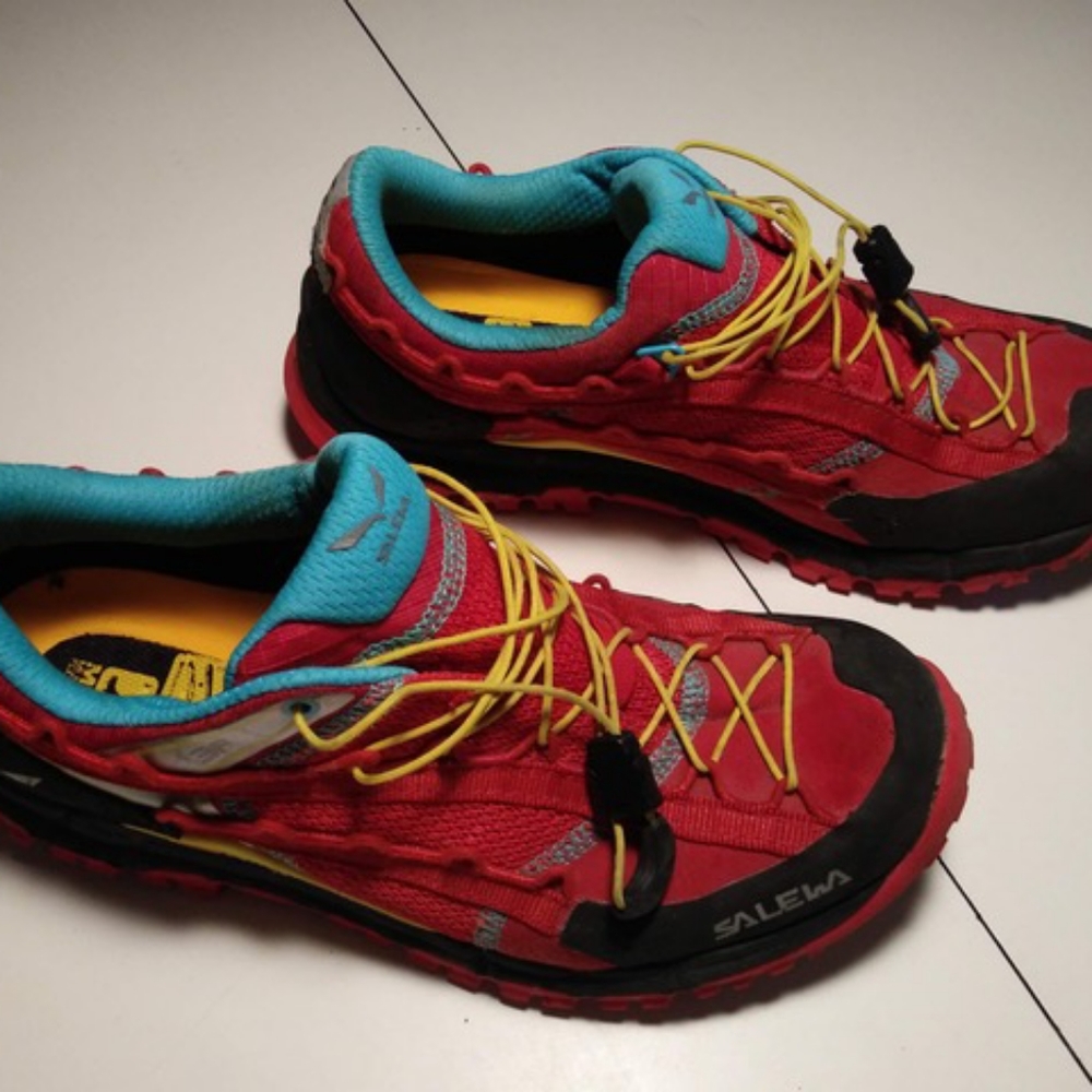 Salewa Hiking Shoes, 7.5 US, Red
